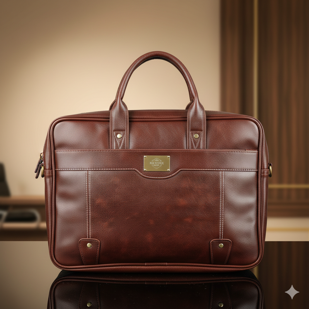 Brown Urban Leather Office Bag
