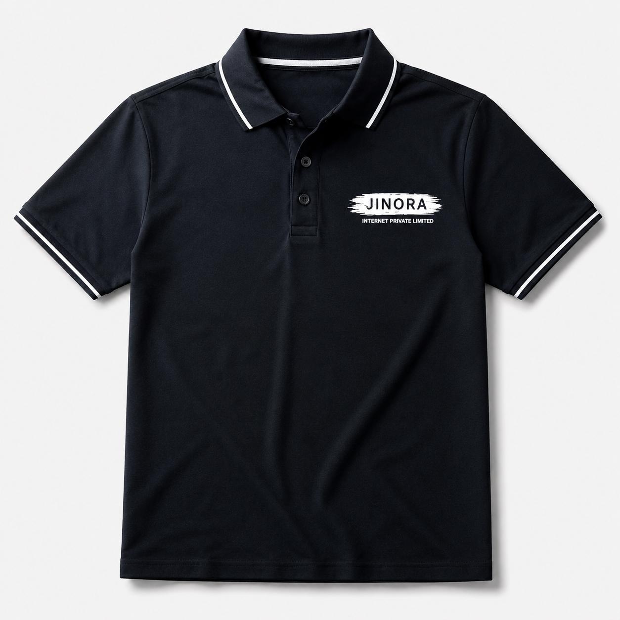 JINORA Premium Polo T-Shirt for Men & Women | Free Id Card Strep | Soft Breathable Fabric | Regular Fit Collared T-Shirt