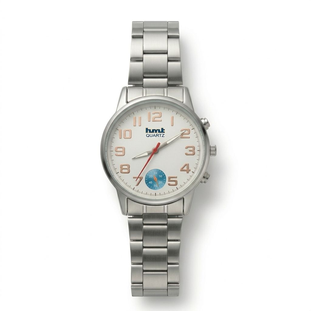 Men’s Stainless Steel Analog Watch – Premium Quartz Dial, Stylish Silver Strap Wrist Watch for Daily & Formal Wear